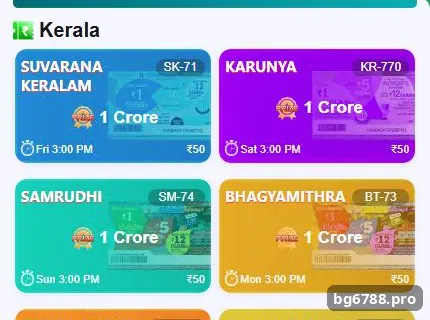 BG678 Kerala lottery cards: Suvarana Keralam, Karunya, Samrudhi and Bhagyamithra with 3:00 PM draws and ₹50 tickets